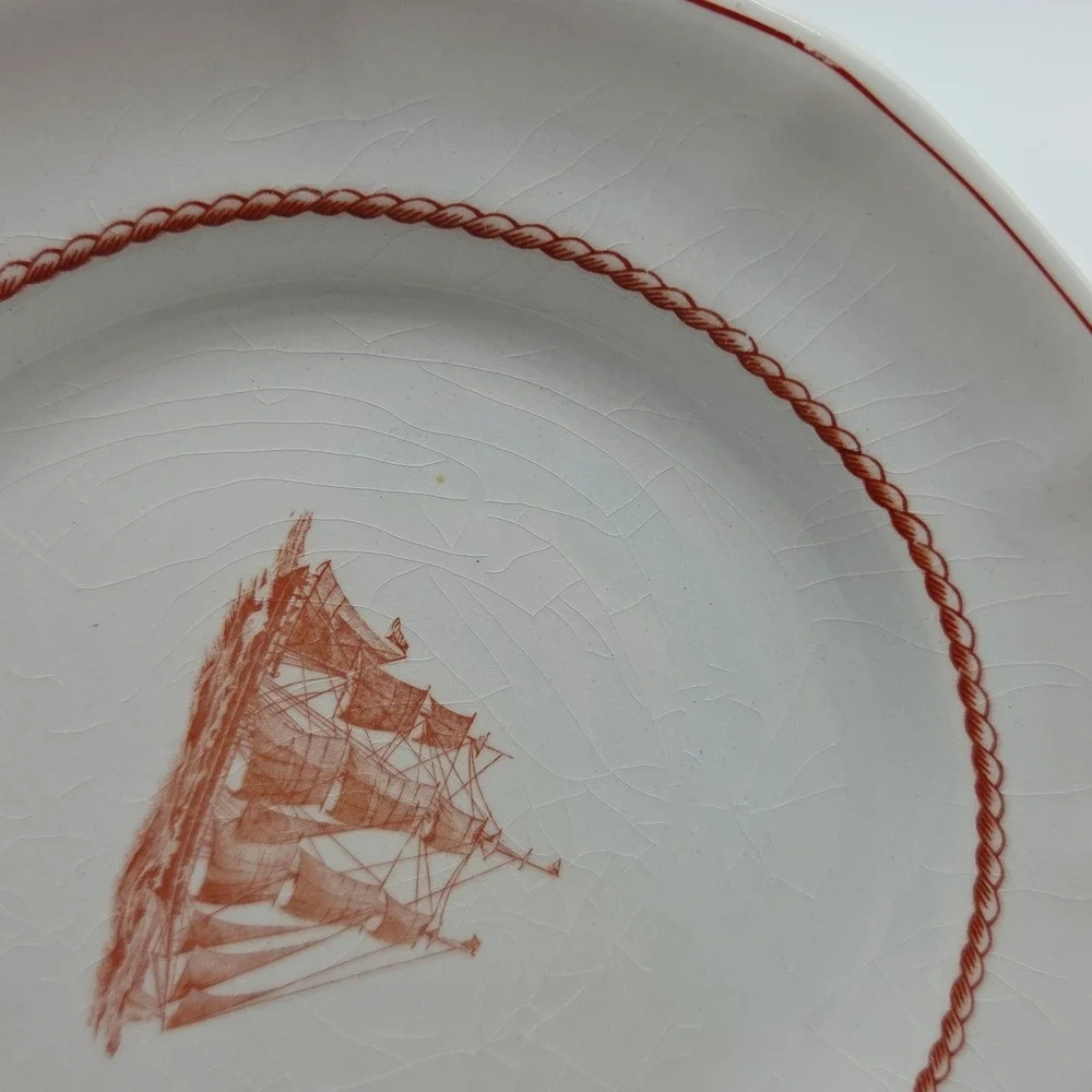 3x Wedgwood Flying Cloud Georgetown Collection Rust 6